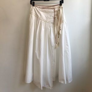 White Midi Skirt